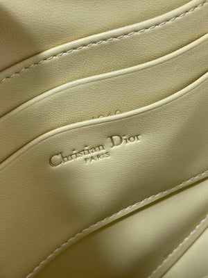 Dior M05909 Saddle Shoulder Pouch Pastel Yellow Goatskin - Default Title - View 9