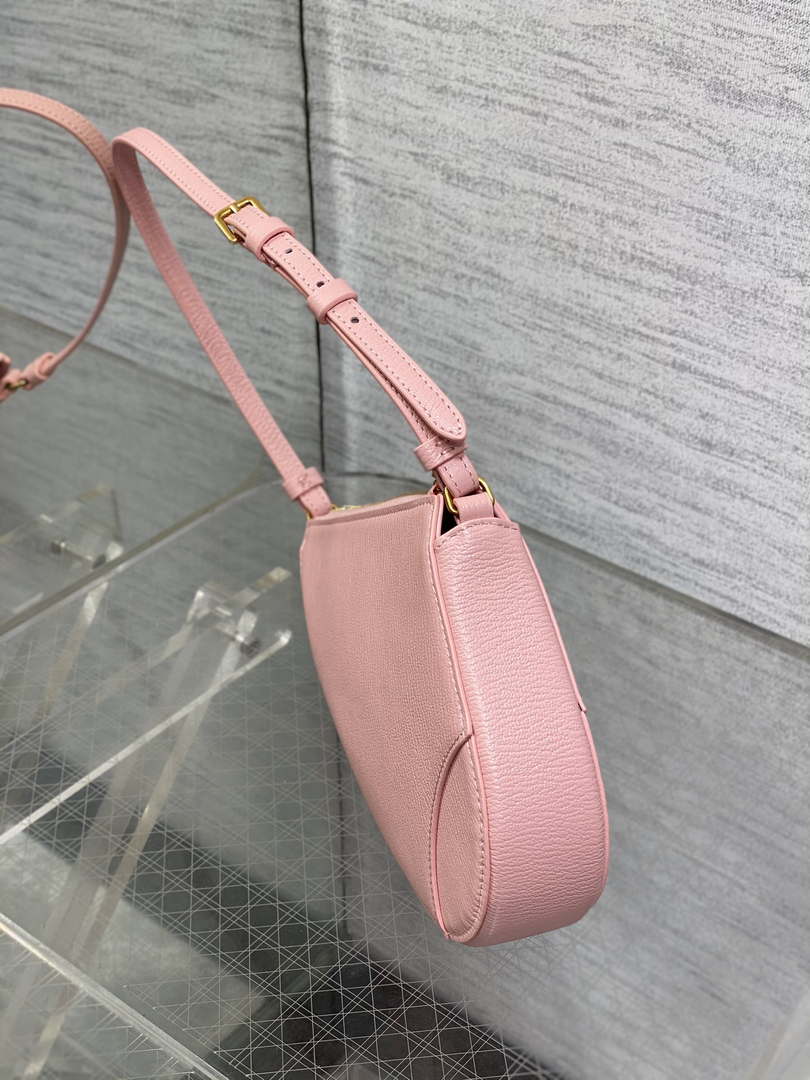 Dior M05909 Saddle Shoulder Pouch Melocoton Pink Goatskin - Default Title - View 5