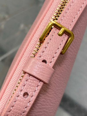 Dior M05909 Saddle Shoulder Pouch Melocoton Pink Goatskin - Default Title - View 7