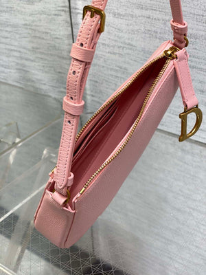 Dior M05909 Saddle Shoulder Pouch Melocoton Pink Goatskin - Default Title - View 8
