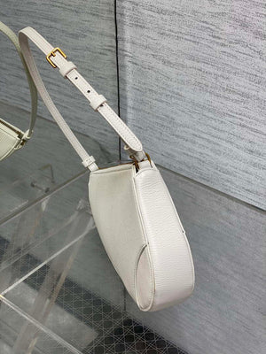 Dior M05909 Saddle Shoulder Pouch White Goatskin - Default Title - View 5