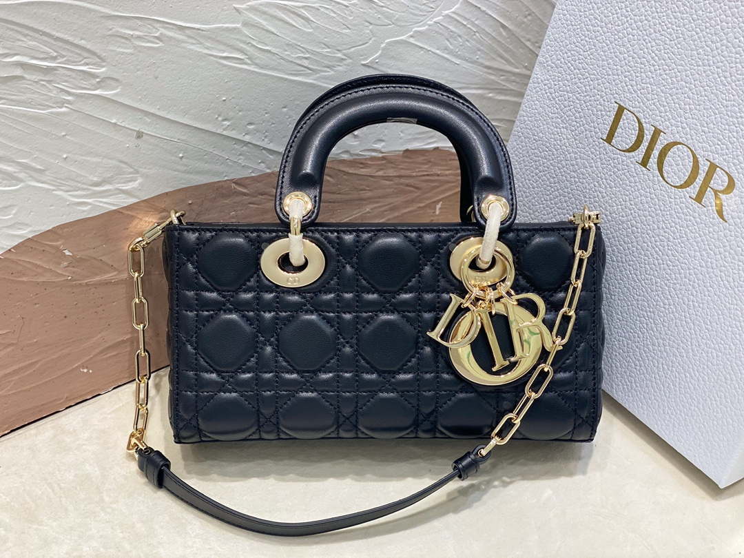 Dior M0613 Small Lady D-joy Bag Black Cannage Lambskin - Default Title - View 2