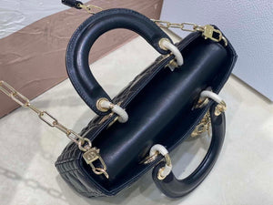 Dior M0613 Small Lady D-joy Bag Black Cannage Lambskin - Default Title - View 6