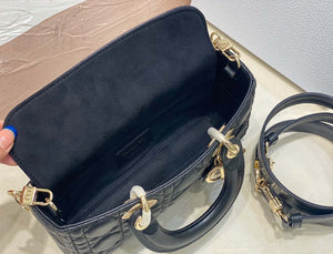 Dior M0613 Small Lady D-joy Bag Black Cannage Lambskin - Default Title - View 7