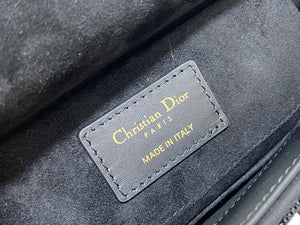Dior M0613 Small Lady D-joy Bag Cannage Lambskin Limited Edition Heavy Industry Beads Black - Default Title - View 9