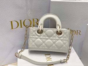 Dior S0910 Small Lady D-joy Bag White Cannage Lambskin - Default Title - View 4