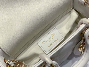 Dior S0910 Small Lady D-joy Bag White Cannage Lambskin - Default Title - View 9