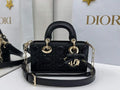 Dior M0636 Mini Lady D-Joy Bag Black Cannage Lambskin