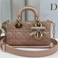 Dior M0636 Mini Lady D-Joy Bag Pink Cannage Lambskin