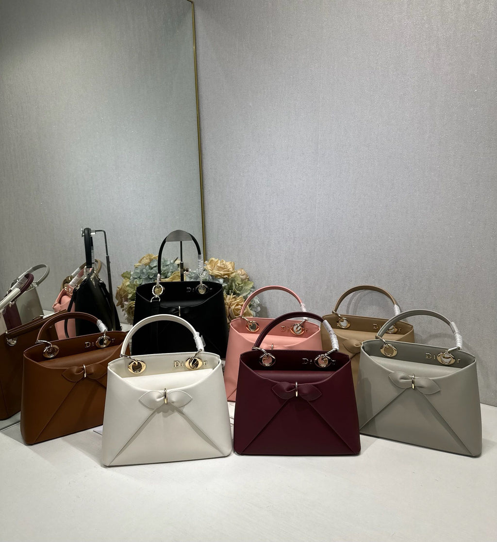 Dior M0737 Cigale top handle bag White
