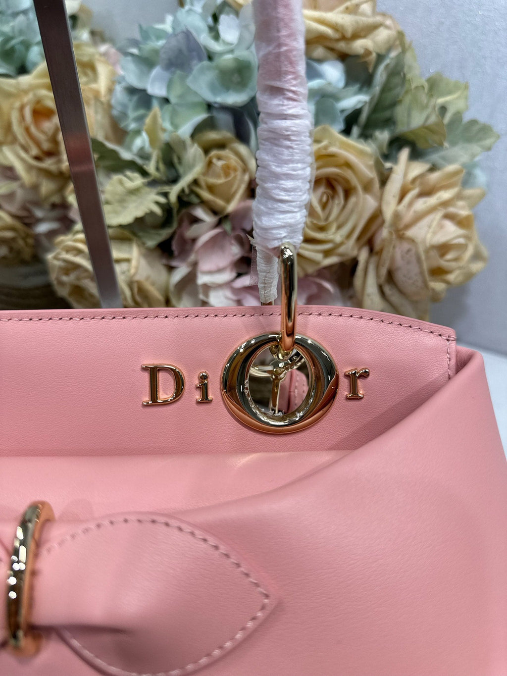 Dior M0737 Cigale top handle bag pink