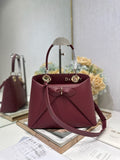 Dior M0737 Cigale top handle bag Wine Red