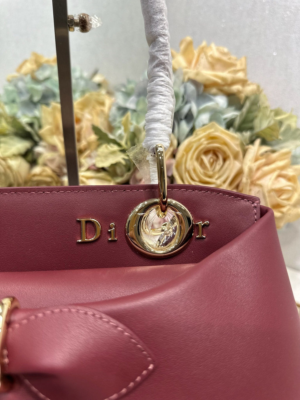 Dior M0737 Cigale top handle bag Wine Red