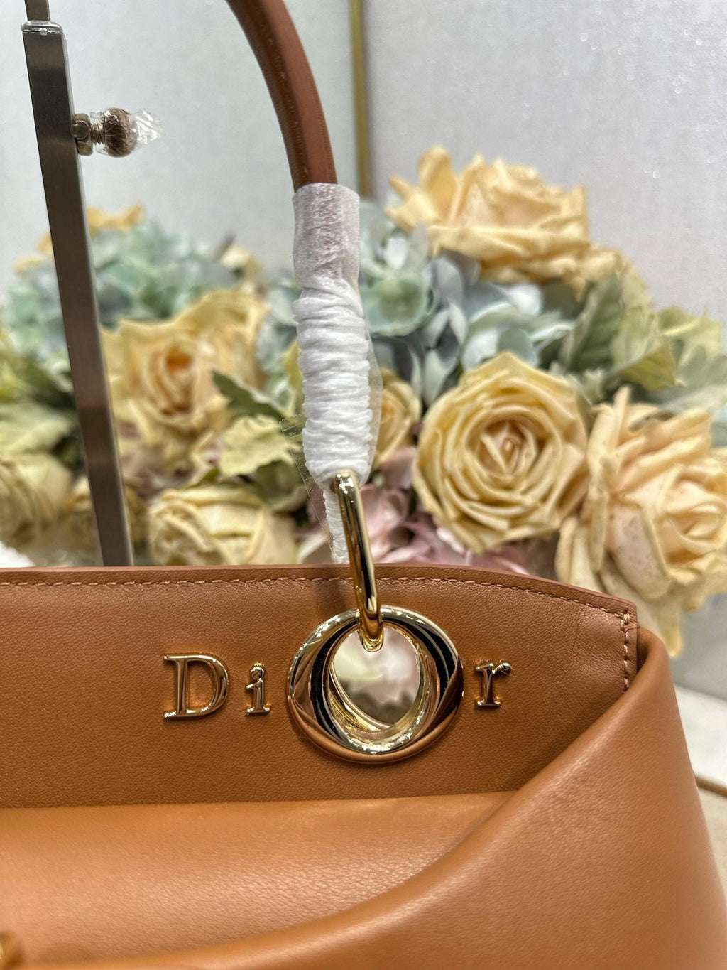 Dior M0737 Cigale top handle bag Brown