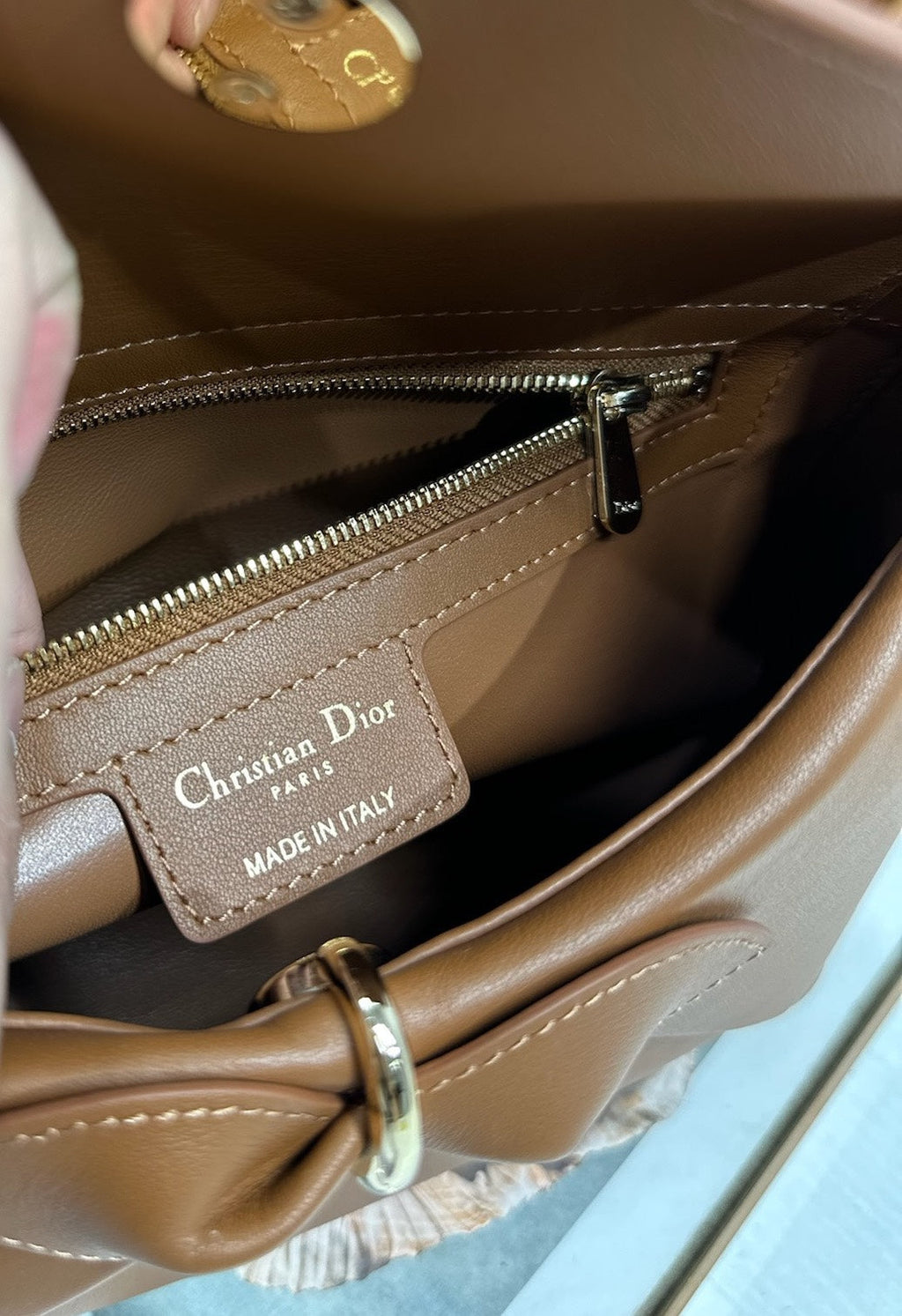 Dior M0737 Cigale top handle bag Brown