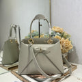Dior M0737 Cigale top handle bag Gray