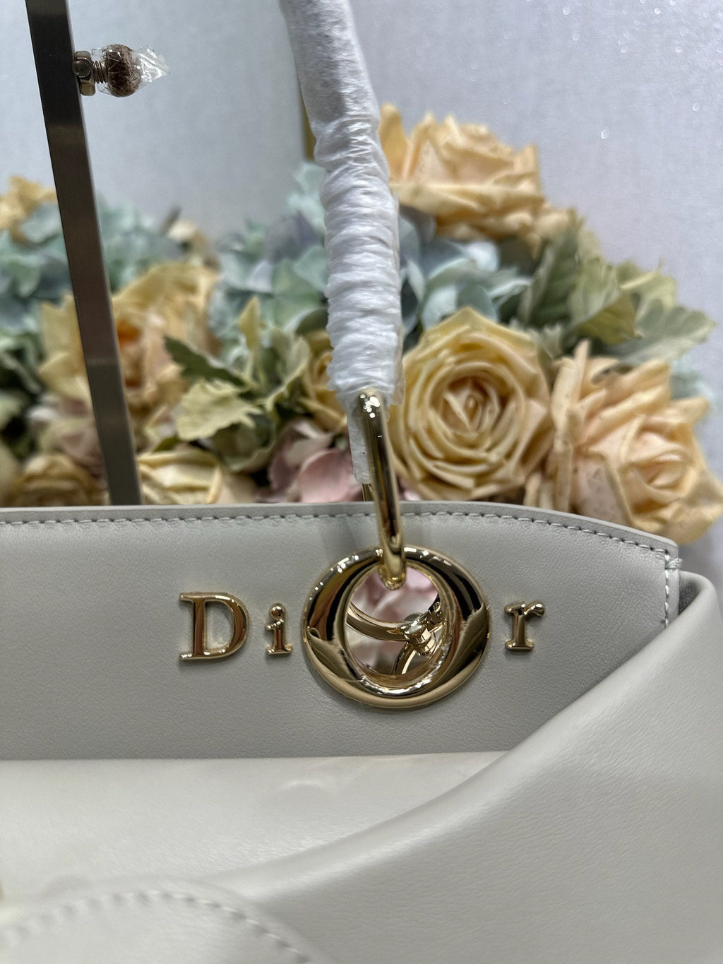 Dior M0737 Cigale top handle bag Gray