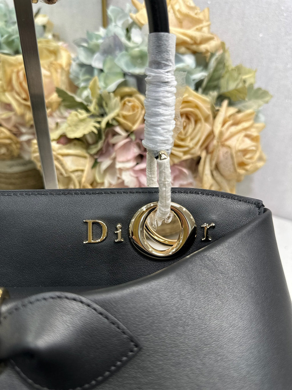 Dior M0737 Cigale top handle bag Black
