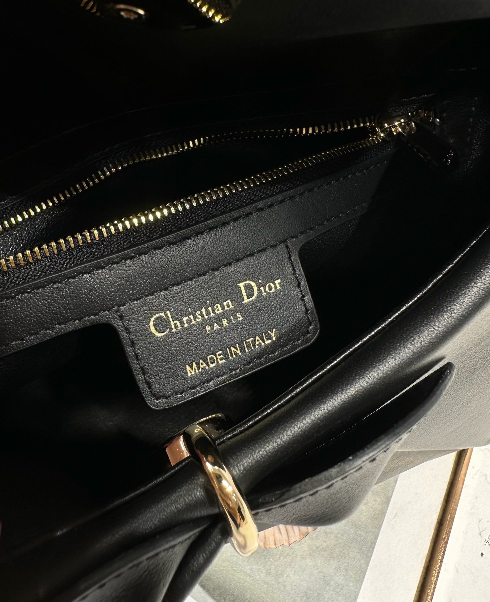 Dior M0737 Cigale top handle bag Black
