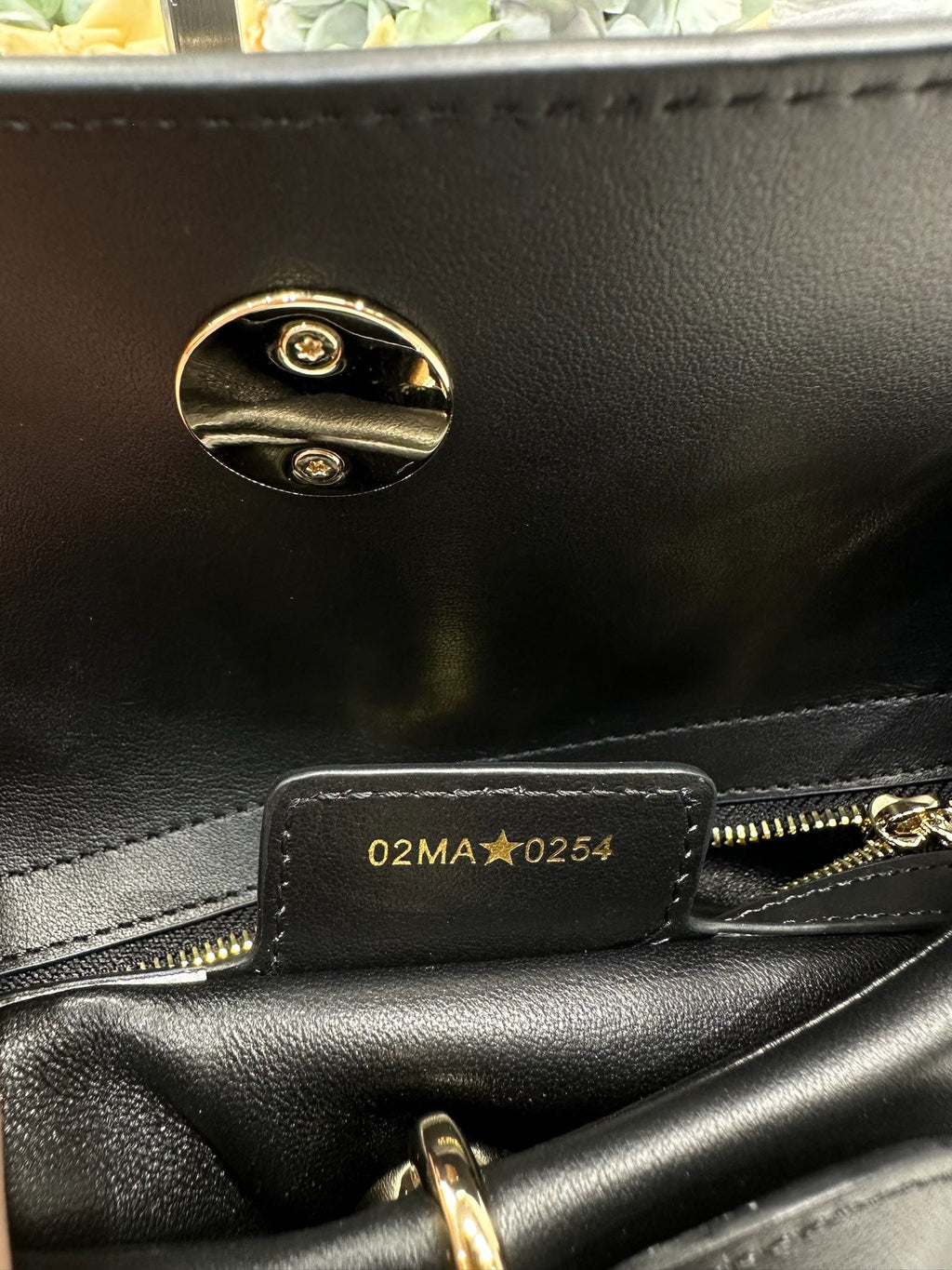Dior M0737 Cigale top handle bag Black