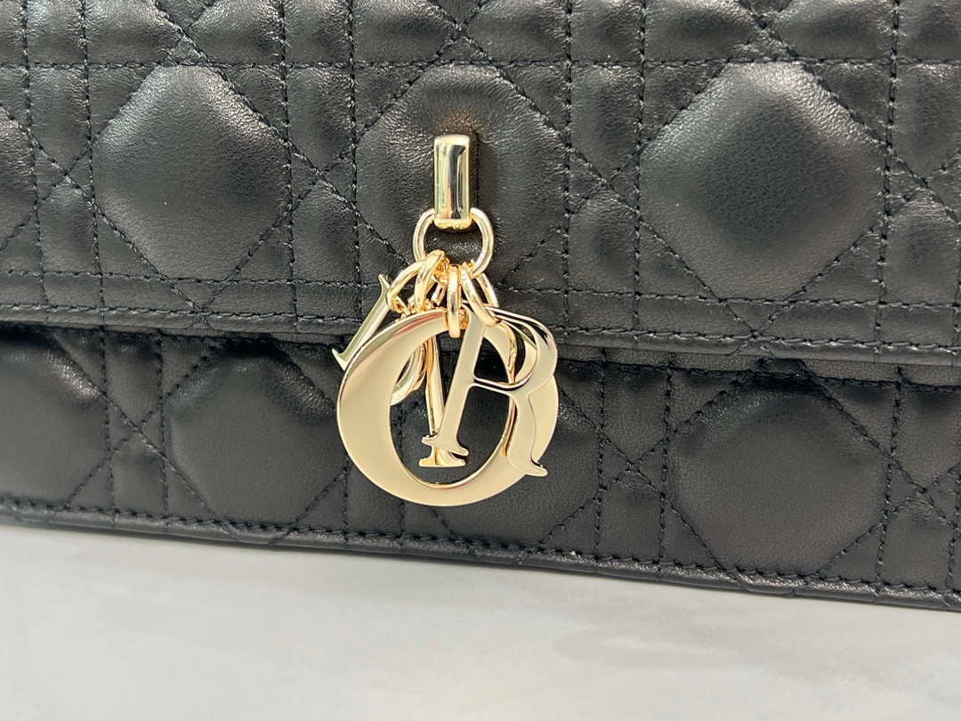 Dior M0997 My Dior Top Handle Bag Black Cannage Lambskin - Default Title - View 4