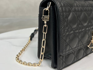 Dior M0997 My Dior Top Handle Bag Black Cannage Lambskin - Default Title - View 5