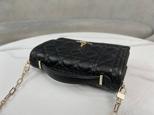 Dior M0997 My Dior Top Handle Bag Black Cannage Lambskin - Default Title - View 7