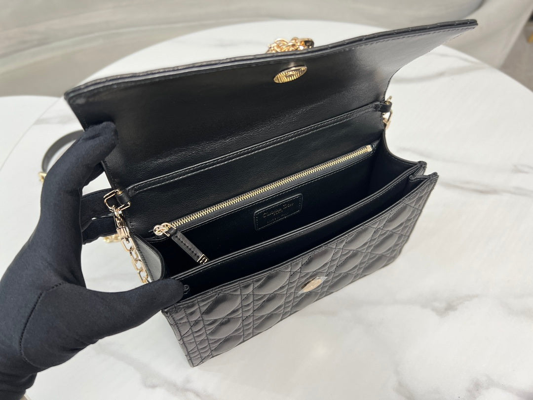 Dior M0997 My Dior Top Handle Bag Black Cannage Lambskin - Default Title - View 8