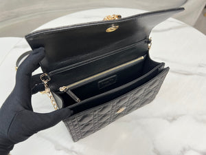 Dior M0997 My Dior Top Handle Bag Black Cannage Lambskin - Default Title - View 8