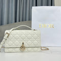 Dior M0997 My Dior Top Handle Bag Latte Cannage Lambskin - Default Title - View 1