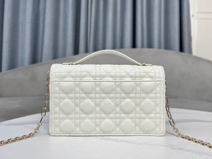 Dior M0997 My Dior Top Handle Bag Latte Cannage Lambskin - Default Title - View 3