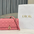 Dior M0997 My Dior Top Handle Bag Pink Cannage Lambskin - Default Title - View 1