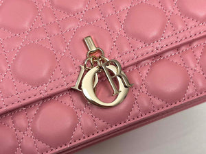 Dior M0997 My Dior Top Handle Bag Pink Cannage Lambskin - Default Title - View 5