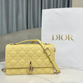 Dior M0997 My Dior Top Handle Bag Yellow Cannage Lambskin - Default Title - View 1