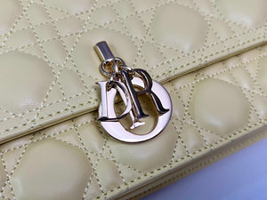 Dior M0997 My Dior Top Handle Bag Yellow Cannage Lambskin - Default Title - View 5