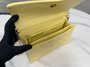 Dior M0997 My Dior Top Handle Bag Yellow Cannage Lambskin - Default Title - View 8