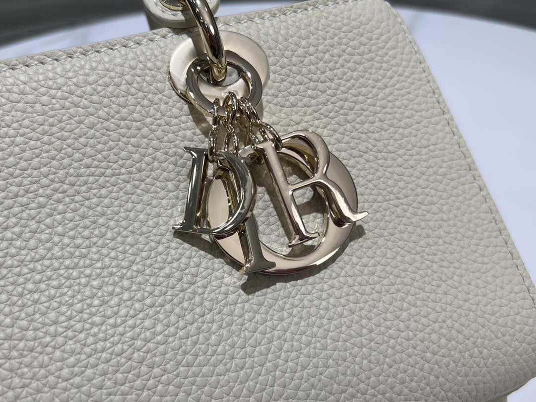 Dior M1151 Small Lady D-Sire My ABCDior Bag Beige Bull Leather - Default Title - View 4