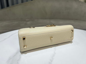 Dior M1151 Small Lady D-Sire My ABCDior Bag Beige Bull Leather - Default Title - View 7