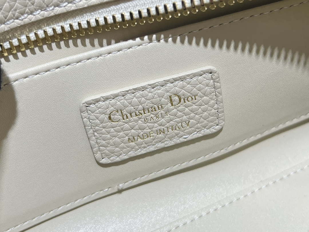 Dior M1151 Small Lady D-Sire My ABCDior Bag Beige Bull Leather - Default Title - View 9
