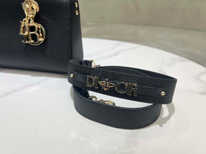 Dior M1151 Small Lady D-Sire My ABCDior Bag Black Bull Leather - Default Title - View 2