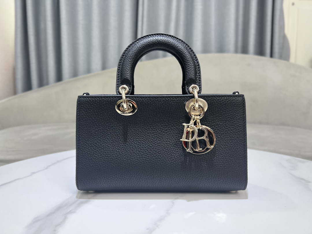Dior M1151 Small Lady D-Sire My ABCDior Bag Black Bull Leather - Default Title - View 3