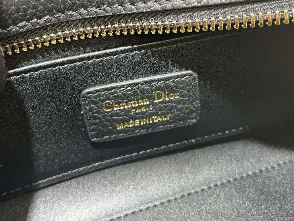 Dior M1151 Small Lady D-Sire My ABCDior Bag Black Bull Leather