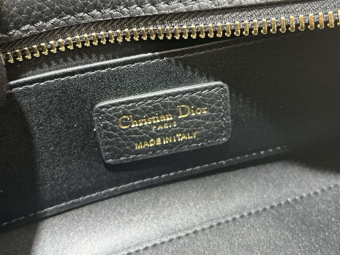 Dior M1151 Small Lady D-Sire My ABCDior Bag Black Bull Leather - Default Title - View 9