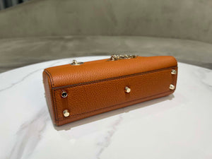 Dior M1151 Small Lady D-Sire My ABCDior Bag Dark Brandy Bull Leather - Default Title - View 7