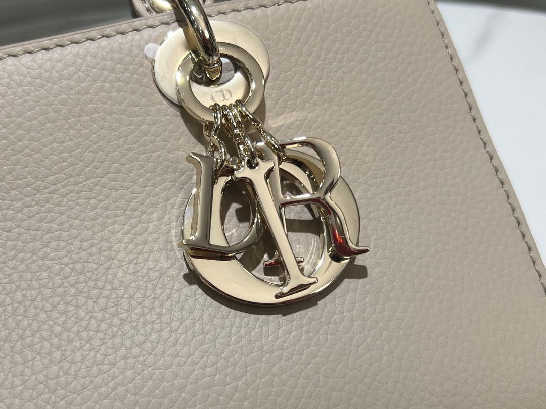 Dior M1151 Small Lady D-Sire My ABCDior Bag Nude Bull Leather