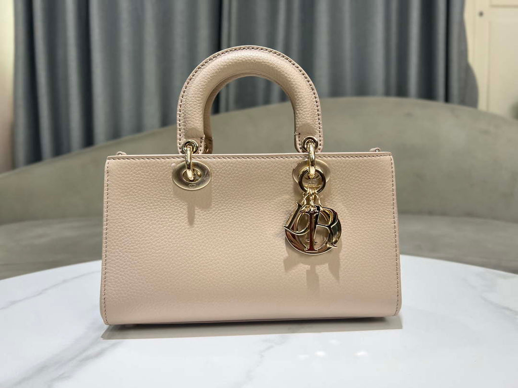 Dior M1151 Small Lady D-Sire My ABCDior Bag Nude Bull Leather