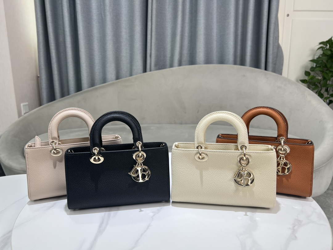 Dior M1151 Small Lady D-Sire My ABCDior Bag Nude Bull Leather