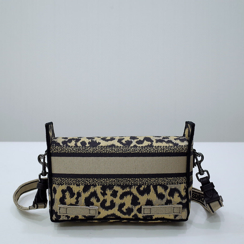 Dior M1241 Small Diorcamp Bag Beige Multicolor Mizza Embroidery