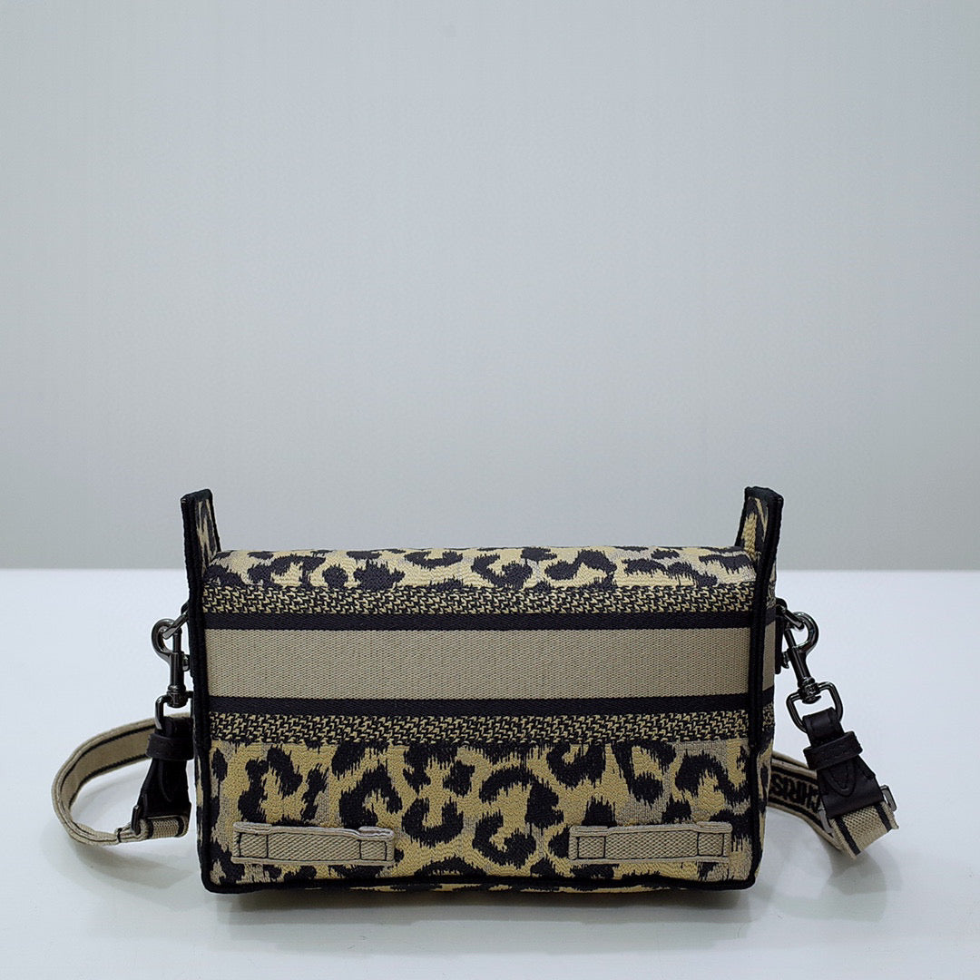 Dior M1241 Small Diorcamp Bag Beige Multicolor Mizza Embroidery