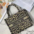 Dior M1265 Small Book Tote Beige Multicolor Mizza Embroidery - Default Title - View 1